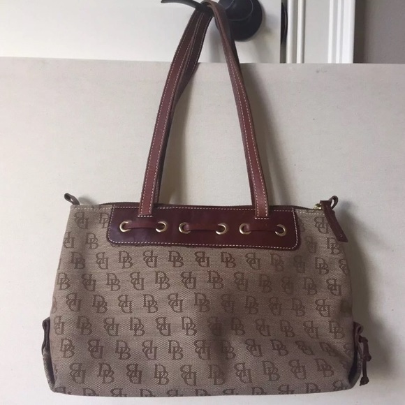 DOONEY BOURKE Bag Purse Signature DB Leather Tote - Picture 5 of 8